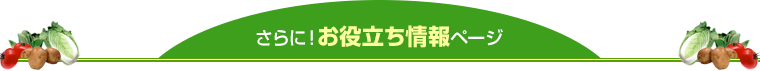 さらに！お役立ち情報ページ